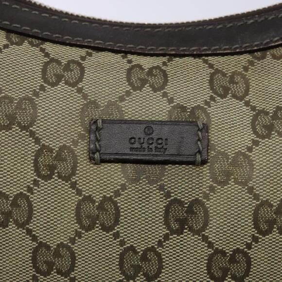 GUCCI GG Canvas Shoulder Bag Beige Gold - Picture 16 of 16